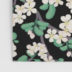 Apple Blossom Pattern on Black Poster Gallery Image 3