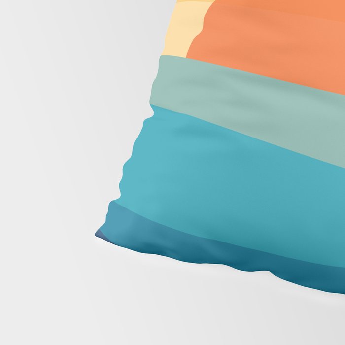 Abstract geometric sunrise Pillow Sham Gallery Image 4