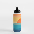 Abstract geometric sunrise Water Bottle Gallery Image 3