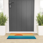 Abstract geometric sunrise Welcome Mat Gallery Image 3