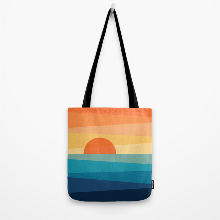 Abstract geometric sunrise Tote Bag Gallery Image 2
