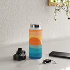 Abstract geometric sunrise Water Bottle Gallery Image 4