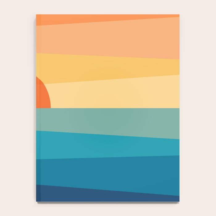 Abstract geometric sunrise Notebook Gallery Image 4