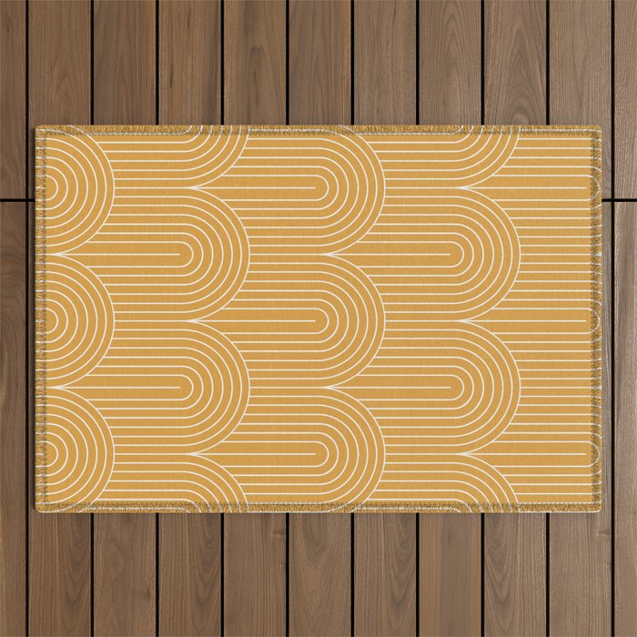 Art Deco Arch Pattern XVII Outdoor Rug Gallery Image 1