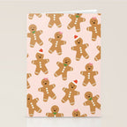 Christmas Gingerbread Men Stationery Card Gallery Image 2