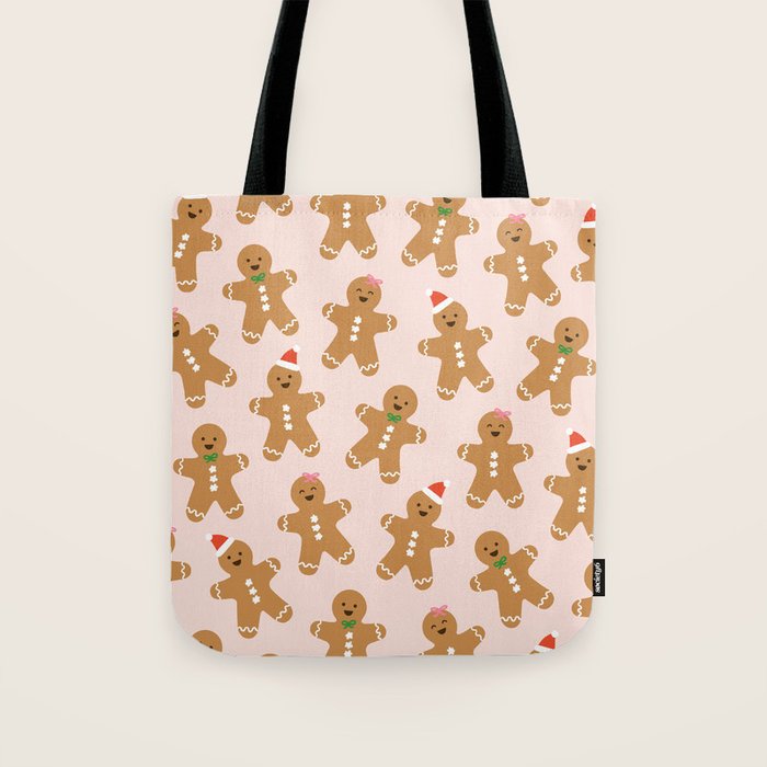 Christmas Gingerbread Men Tote Bag Gallery Image 1