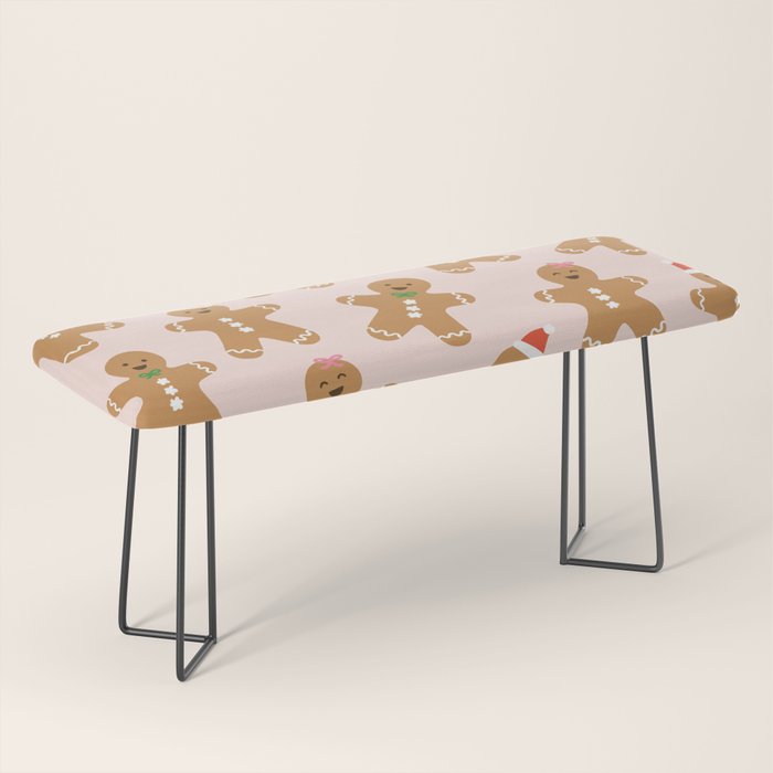 Christmas Gingerbread Men Bench Gallery Image 1