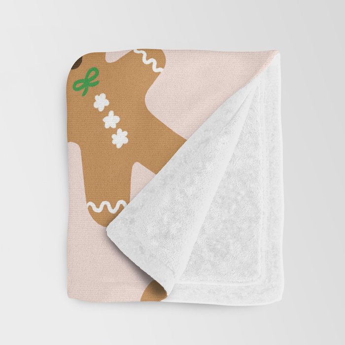 Christmas Gingerbread Men Throw Blanket Gallery Image 3