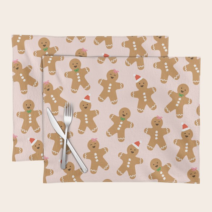 Christmas Gingerbread Men Placemat Gallery Image 1