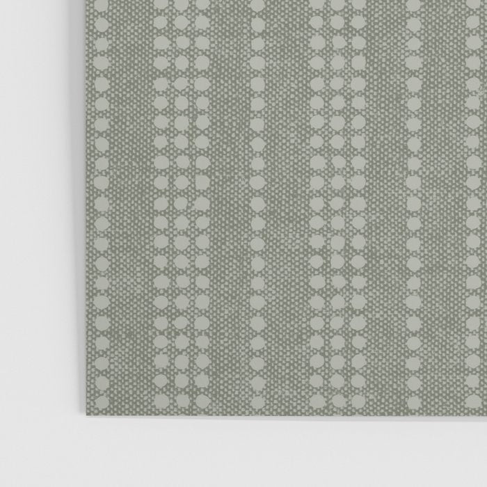 irregular striped dots - sage Poster Gallery Image 3