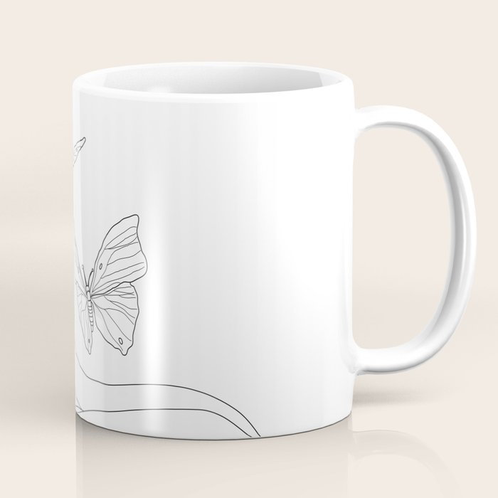 Butterflies on the Palm of the Hand Coffee Mug Gallery Image 1