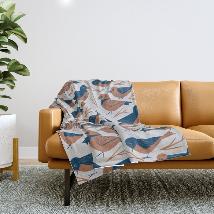 Hello Songbirds Throw Blanket Gallery Image 1