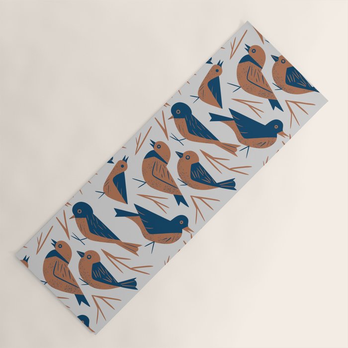 Hello Songbirds Yoga Mat Gallery Image 1