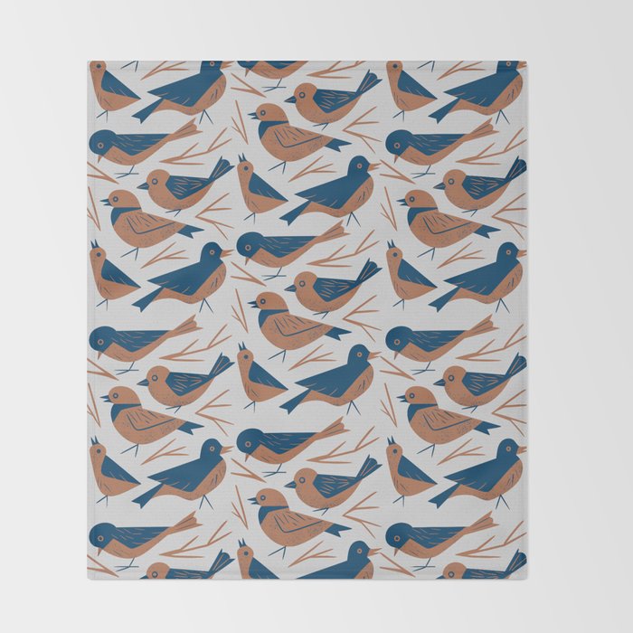 Hello Songbirds Throw Blanket Gallery Image 2