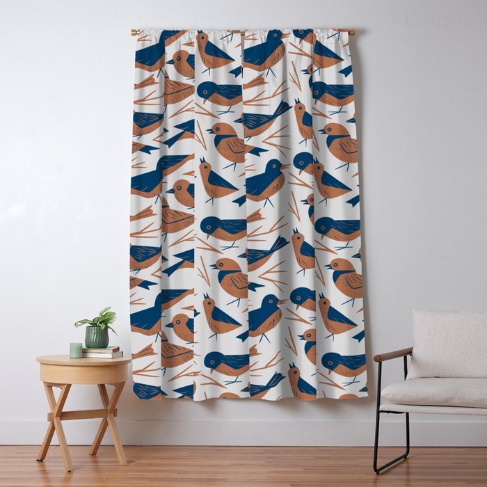 Hello Songbirds Window Curtain Gallery Image 1