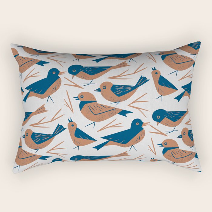 Hello Songbirds Rectangular Pillow Gallery Image 1