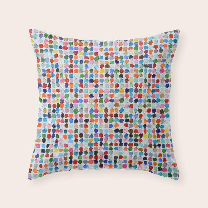 Colossal Polka Daubs Throw Pillow Gallery Image 6