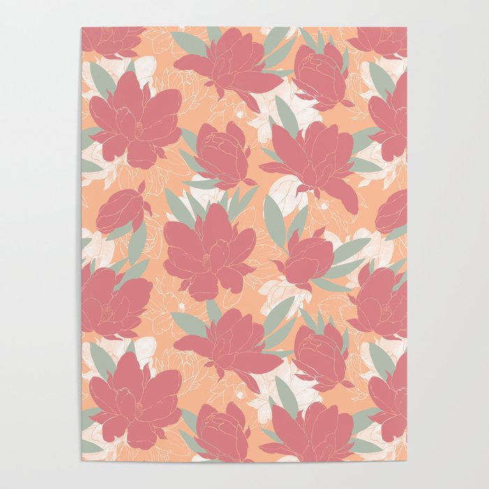 Big floral blossoms PF3 Poster Gallery Image 4