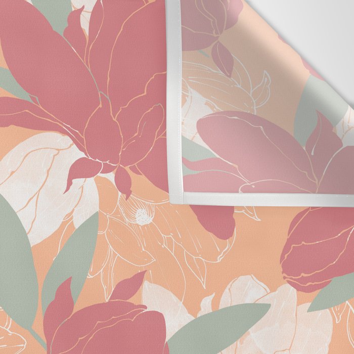 Big floral blossoms PF3 Wall Tapestry Gallery Image 3