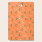 Retro cactus plant art pattern Cutting Board Gallery Image 1