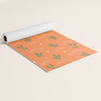 Retro cactus plant art pattern Yoga Mat Gallery Image 2