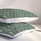Dragonfly Pattern XVII Kelly Green Pillow Sham Gallery Image 3