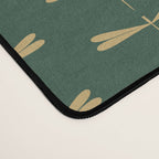 Dragonfly Pattern XVII Kelly Green Desk Mat Gallery Image 4
