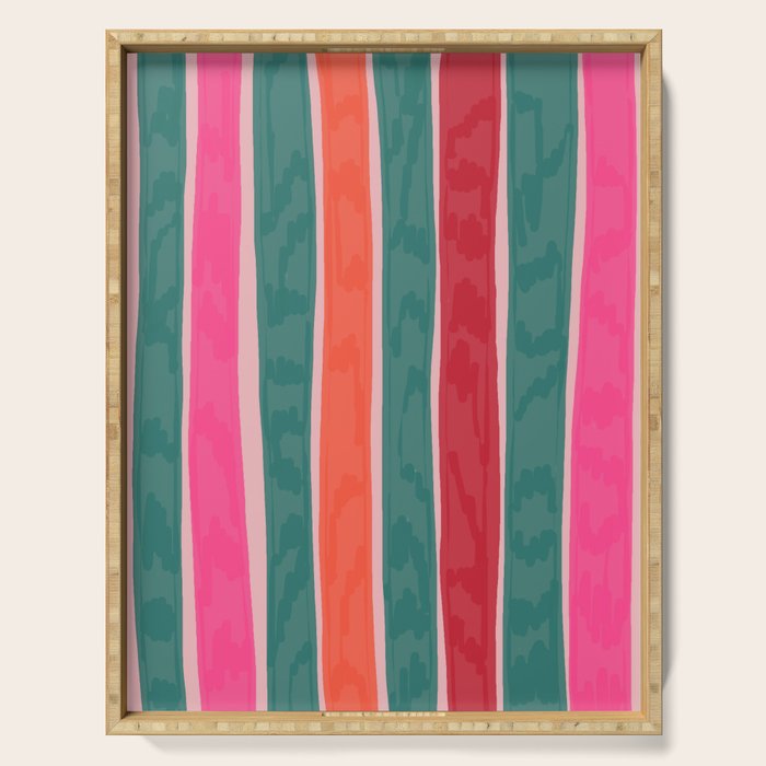 Festive Stripes Serving Tray Gallery Image 1
