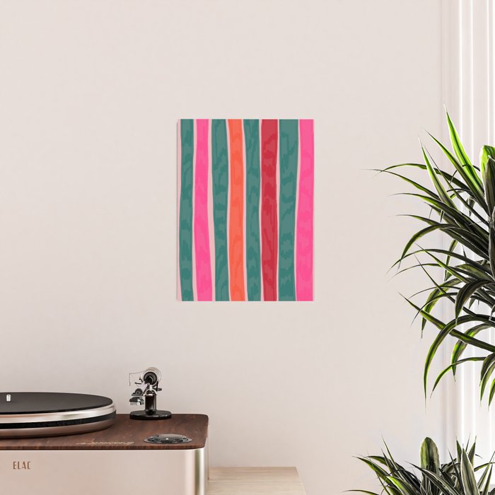Festive Stripes Poster Gallery Image 2