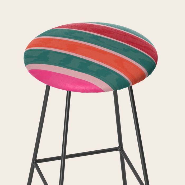 Festive Stripes Stool Gallery Image 2