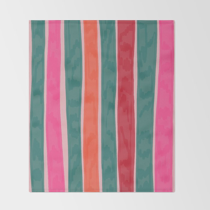 Festive Stripes Throw Blanket Gallery Image 2