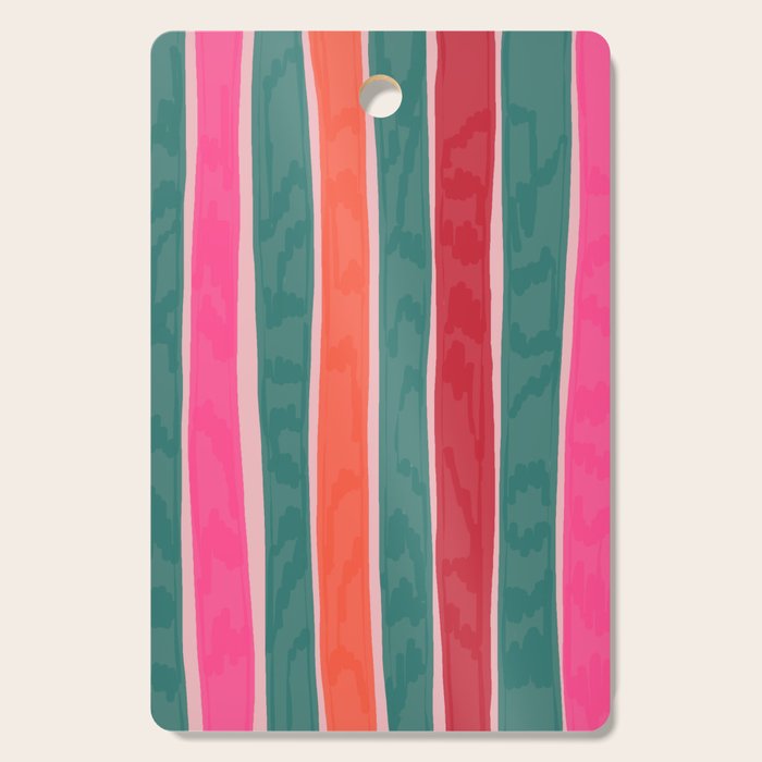 Festive Stripes Cutting Board Gallery Image 1