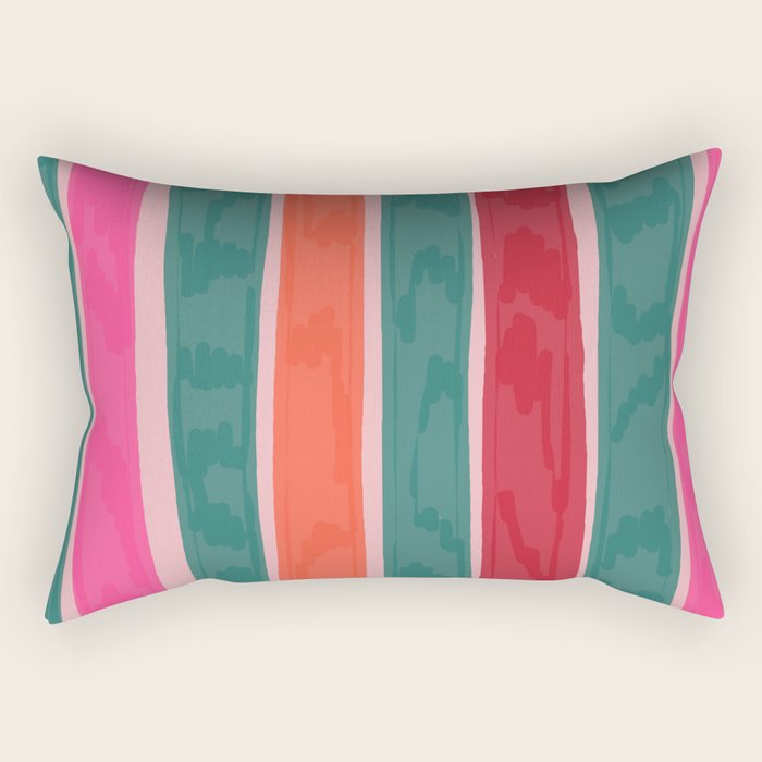 Festive Stripes Rectangular Pillow Gallery Image 2