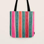 Festive Stripes Tote Bag Gallery Image 1