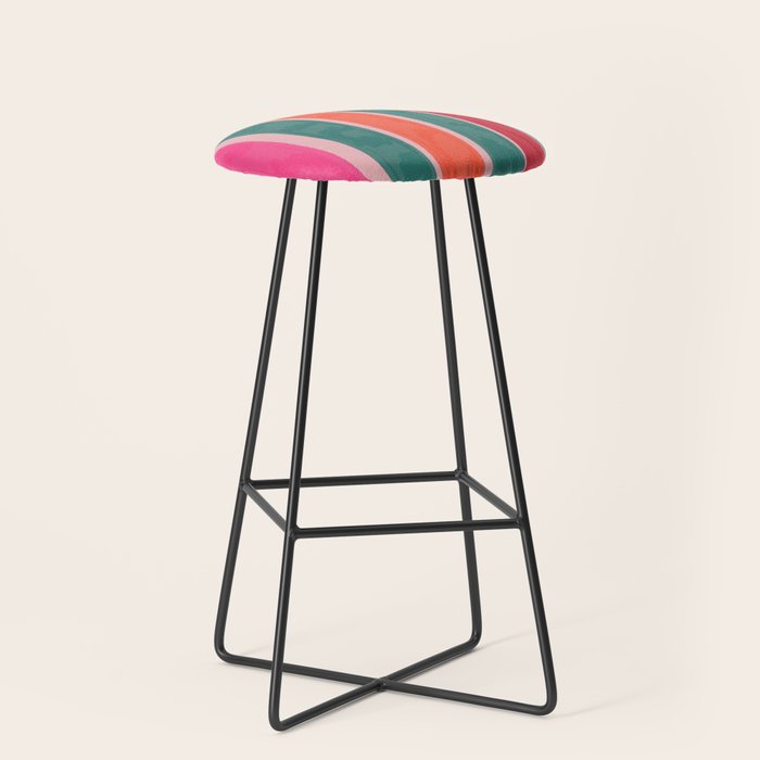 Festive Stripes Stool Gallery Image 1