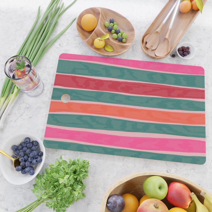Festive Stripes Cutting Board Gallery Image 2