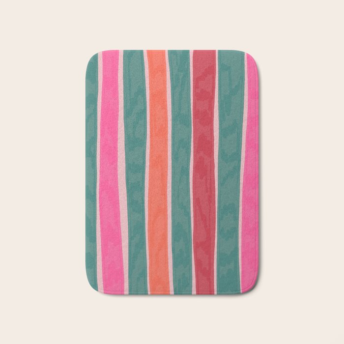 Festive Stripes Bath Mat Gallery Image 1