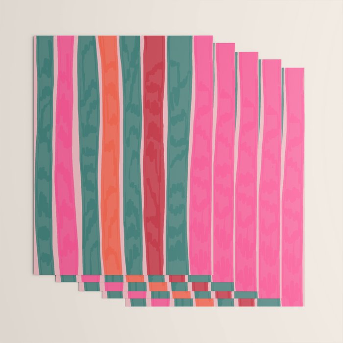 Festive Stripes Wrapping Paper Gallery Image 3