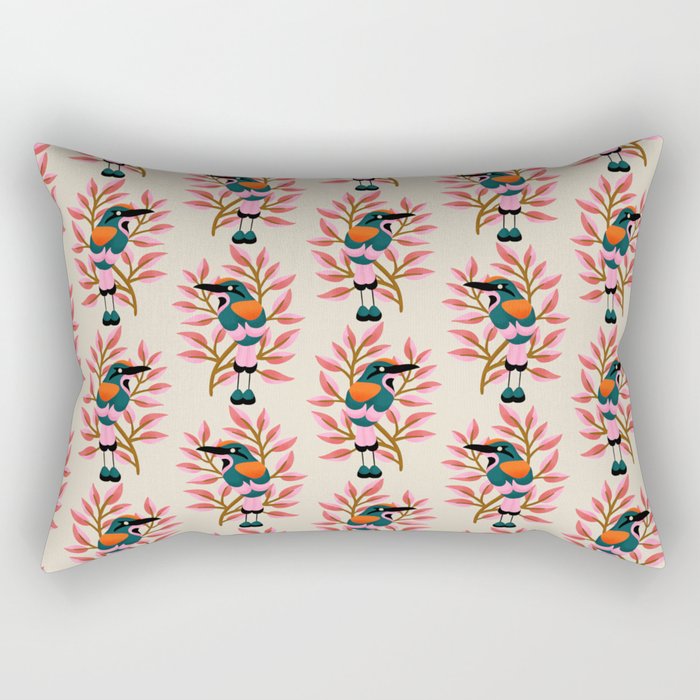 Guardabarranco Bird Pattern Rectangular Pillow Gallery Image 2