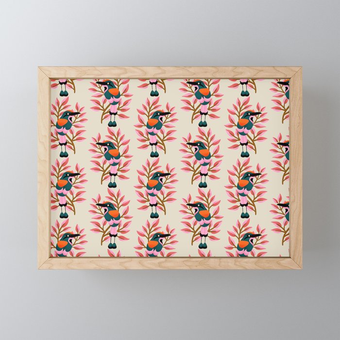 Guardabarranco Bird Pattern Mini Art Print Gallery Image 1
