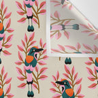 Guardabarranco Bird Pattern Wall Tapestry Gallery Image 3