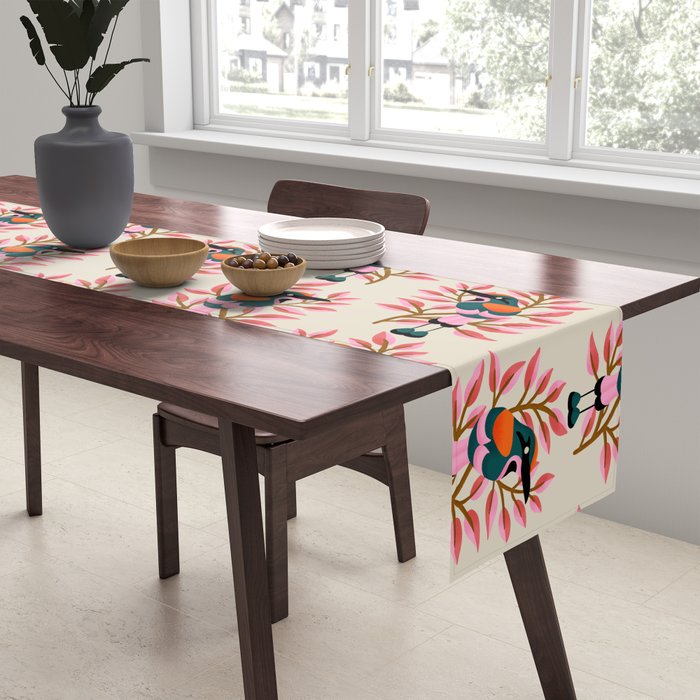 Guardabarranco Bird Pattern Table Runner Gallery Image 2