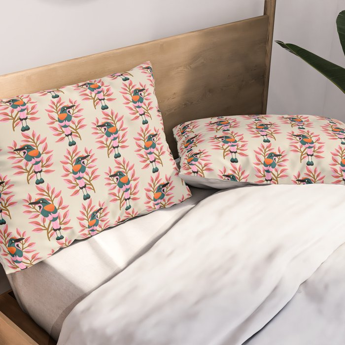 Guardabarranco Bird Pattern Pillow Sham Gallery Image 2