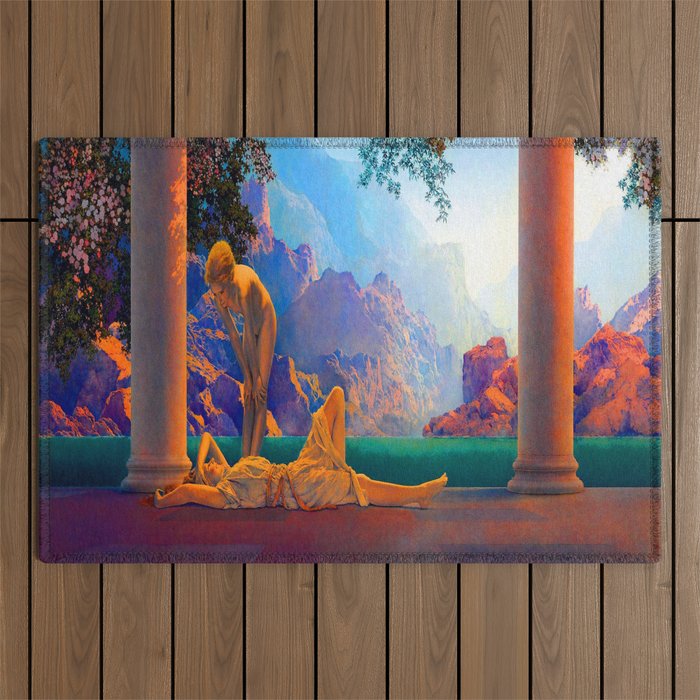 Maxfield Parrish Daybreak Outdoor Rug Gallery Image 1