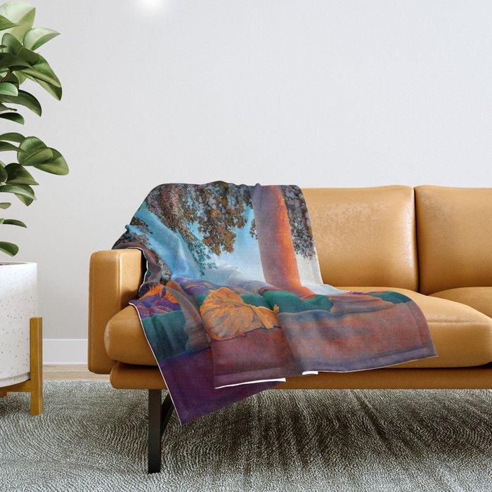 Maxfield Parrish Daybreak Throw Blanket Gallery Image 1