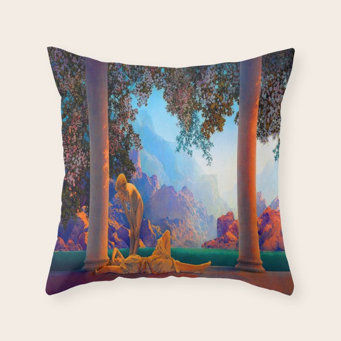 Maxfield Parrish Daybreak Throw Pillow Gallery Image 6