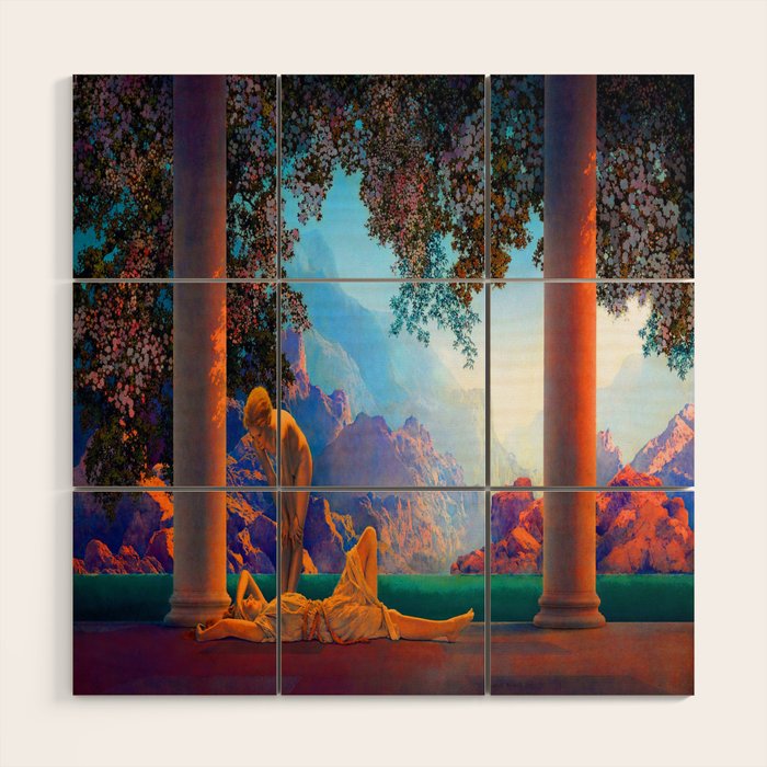 Maxfield Parrish Daybreak Wood Wall Art Gallery Image 1