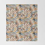 Colorful Forest Animals A Throw Blanket Gallery Image 2