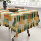Abstract Linocut Pattern #9 Tablecloth Gallery Image 3
