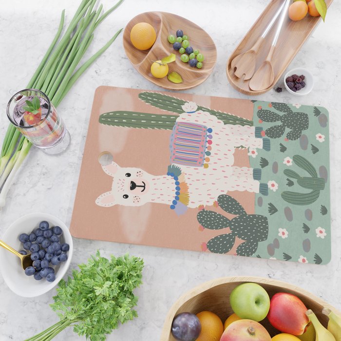 Llama  Cutting Board Gallery Image 2